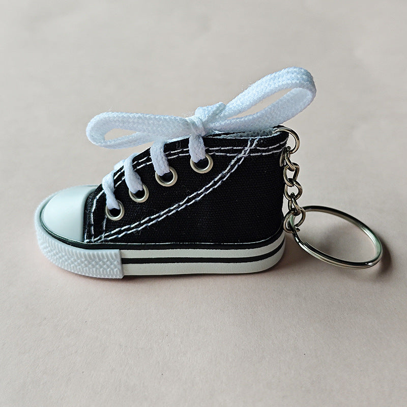 Mini High-Top Sneaker Keychain - Black - 1