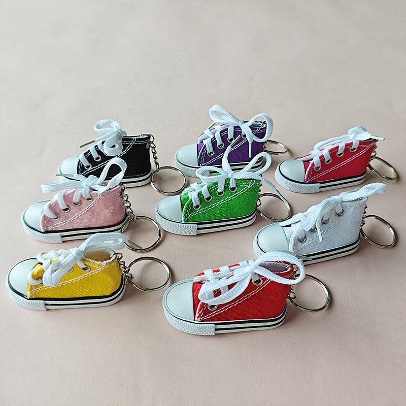Mini High-Top Sneaker Keychain - Black - 3