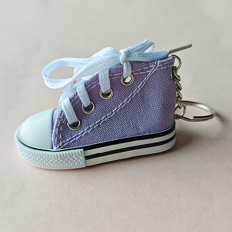 Mini High-Top Sneaker Keychain - Lavender