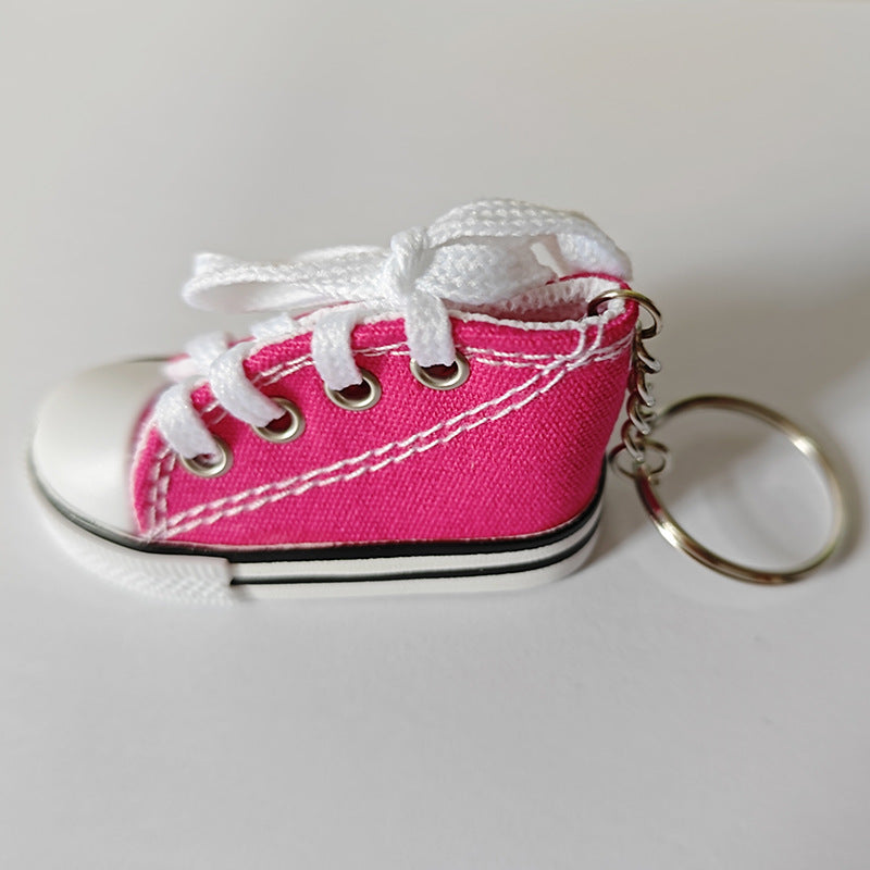 Mini High-Top Sneaker Keychain - RoseRed