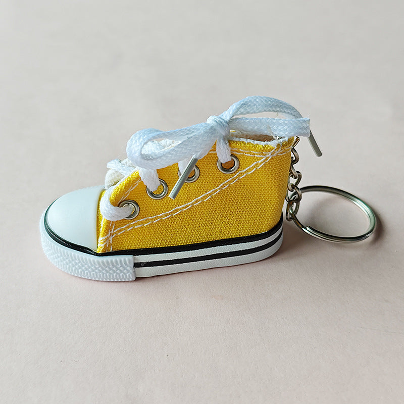 Mini High-Top Sneaker Keychain - Yellow