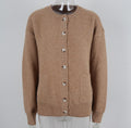 Patch Pocket Button Front Soft Cardigan - Khaki