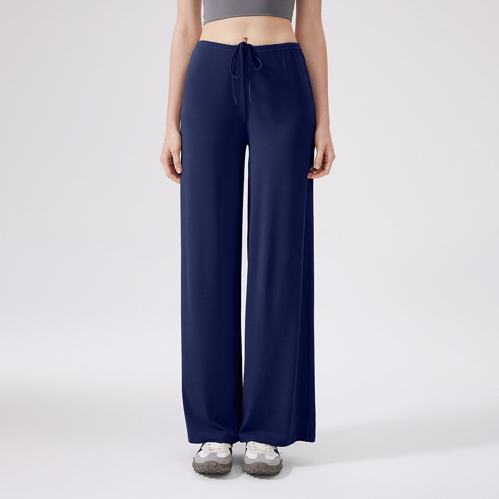Cooling Stretch Drawstring Wide Leg Yoga Pants