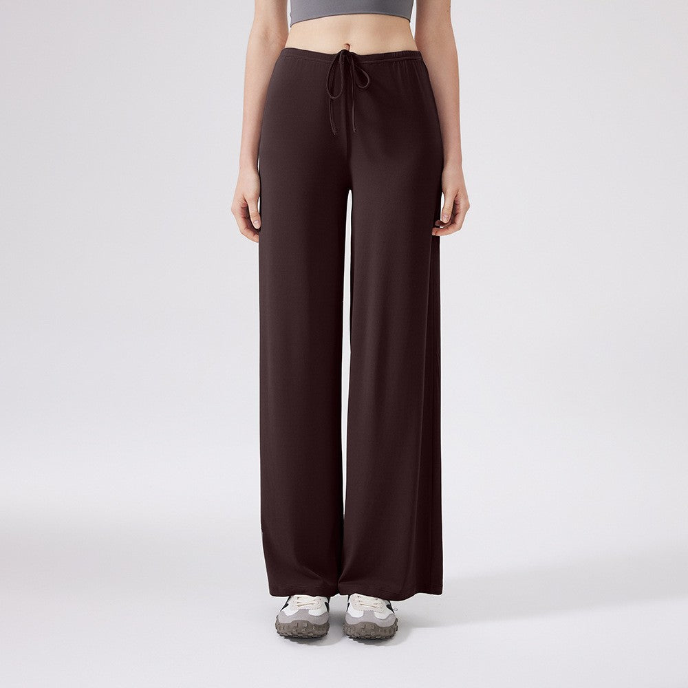 Cooling Stretch Drawstring Wide Leg Yoga Pants