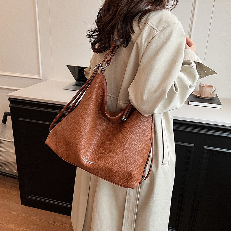 Convertible Pebbled Hobo Bag and Backpack