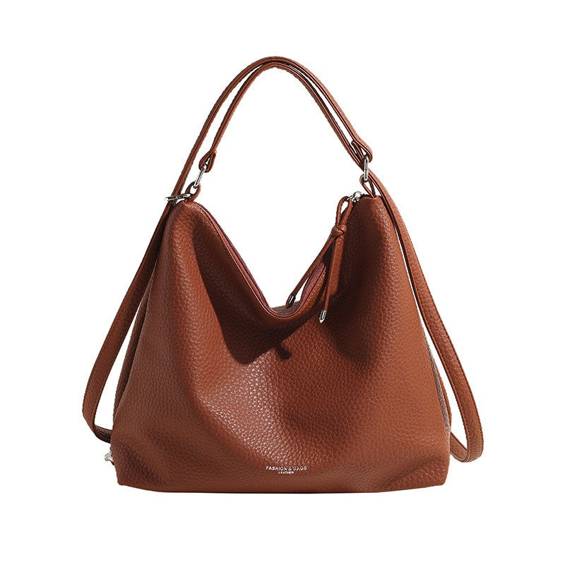 Convertible Pebbled Hobo Bag and Backpack