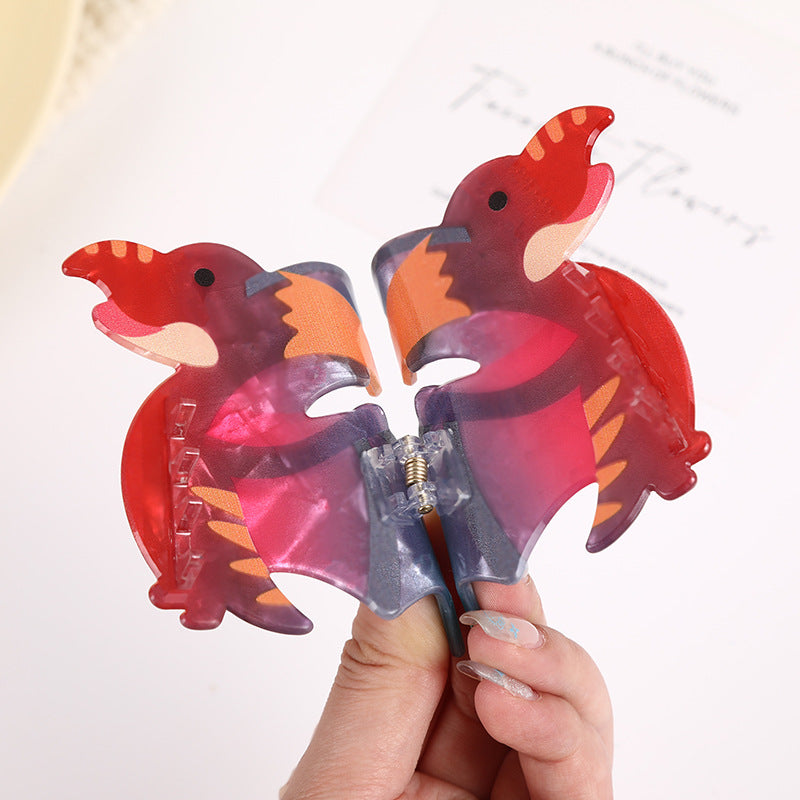 Translucent Dinosaur Shaped Acrylic Claw Clip - view 1