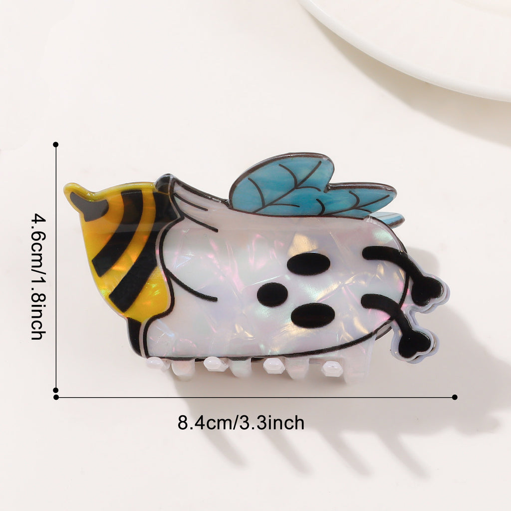 Cute Bumblebee Ghost Claw Hair Clip - C1