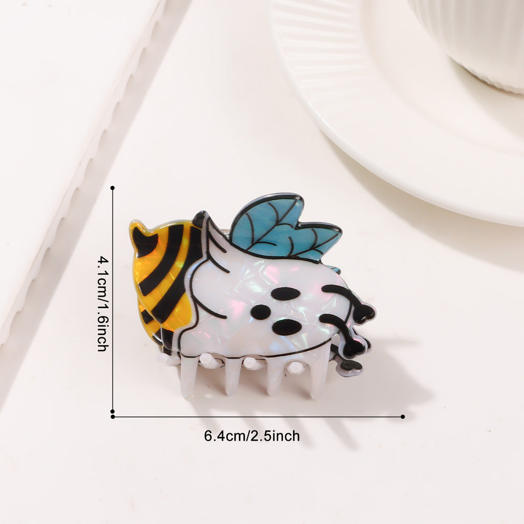 Cute Bumblebee Ghost Claw Hair Clip - C2