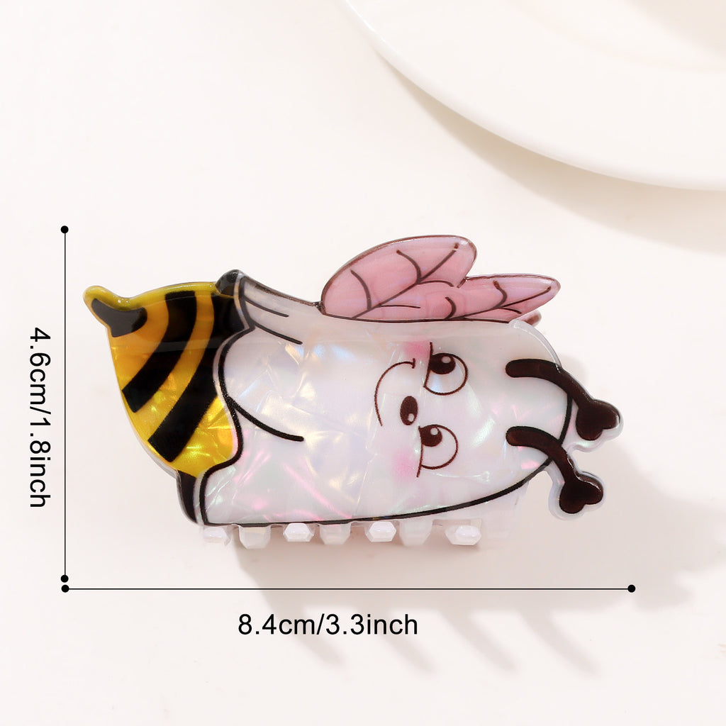 Cute Bumblebee Ghost Claw Hair Clip - C3