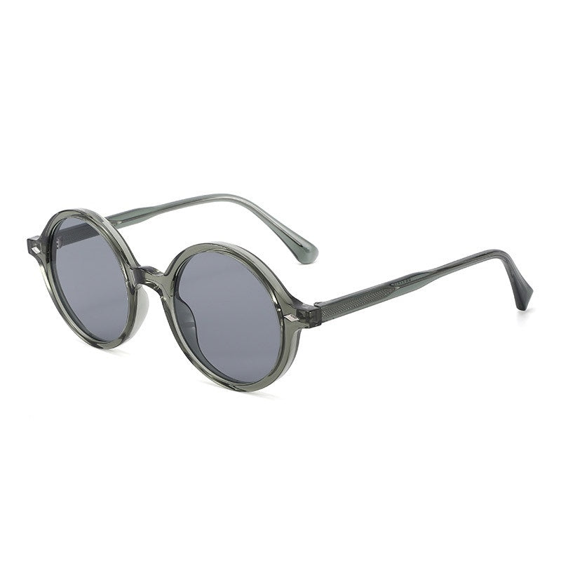 Round Keyhole Bridge Retro Sunglasses - Color_04
