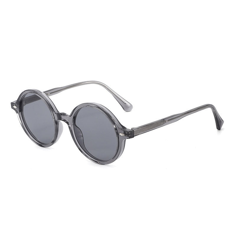Round Keyhole Bridge Retro Sunglasses - Color_05