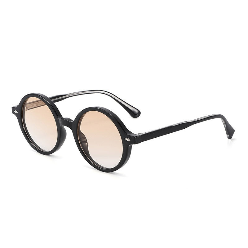 Round Keyhole Bridge Retro Sunglasses - Color_06