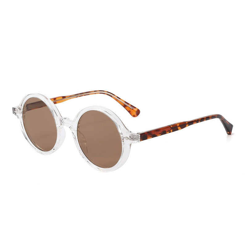 Round Keyhole Bridge Retro Sunglasses - Color_07