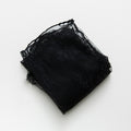 Sheer Floral Mesh Slouch Socks - black