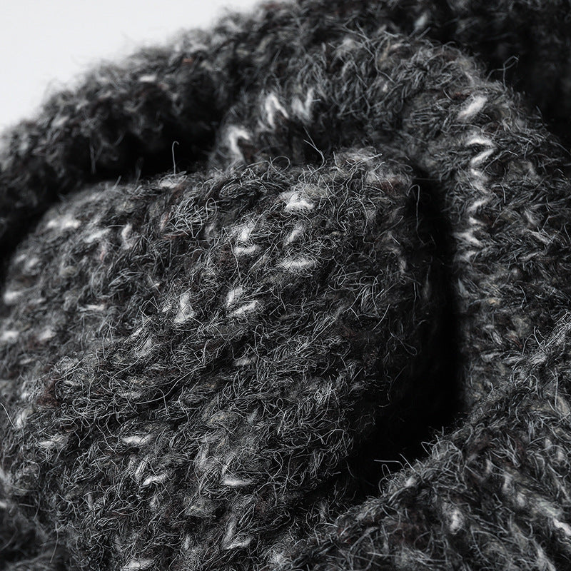 Marled Ribbed Cuffed Knit Beanie - view 1