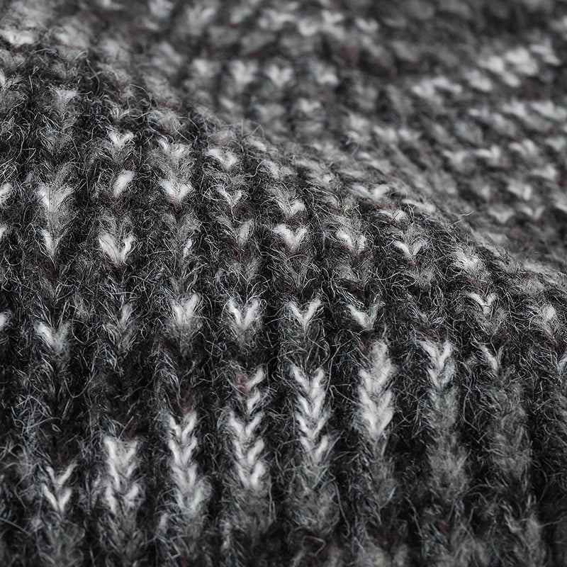 Marled Ribbed Cuffed Knit Beanie - view 2