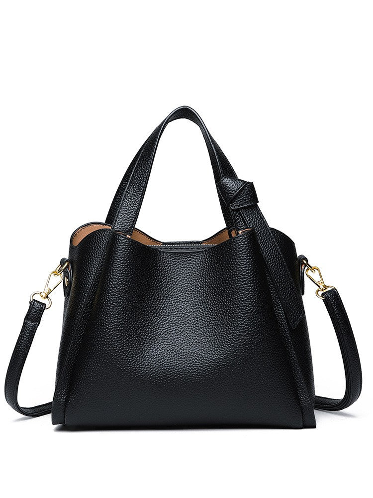 Slouchy Knot Handle Tote with Crossbody Strap