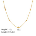 Dainty Ball Bead Layering Necklace - Gold