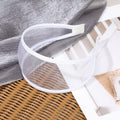 Sheer Mesh Wide Headband for Everyday Styling - White