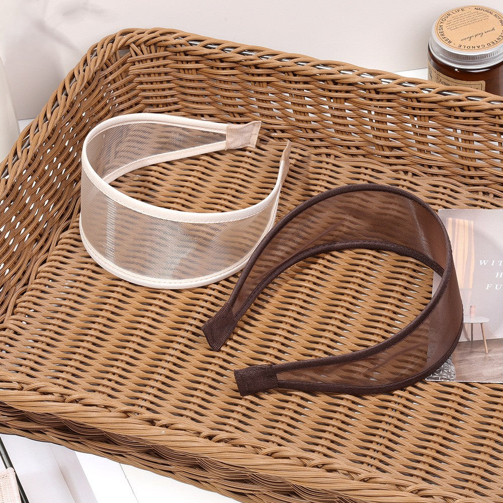 Sheer Mesh Wide Headband for Everyday Styling