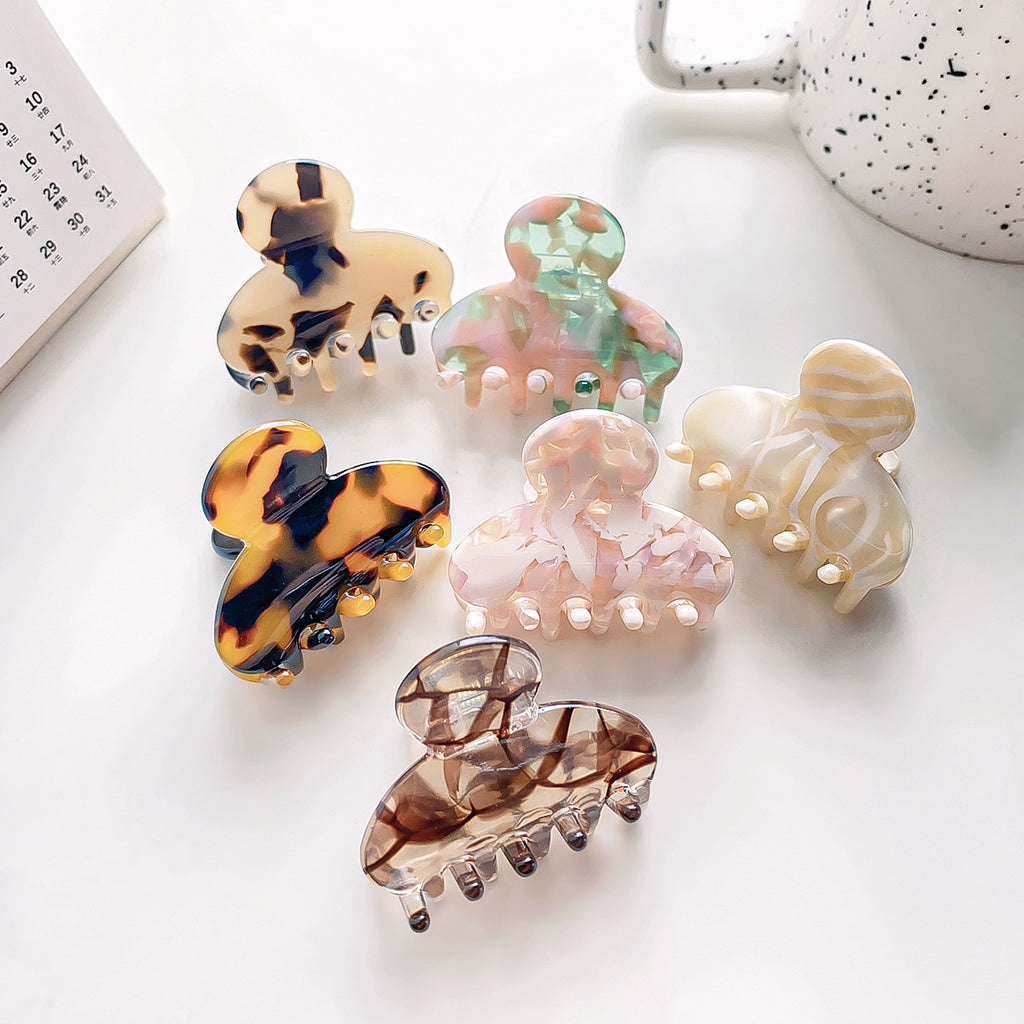 Tiny Flower Acetate Mini Claw Clip - view 1