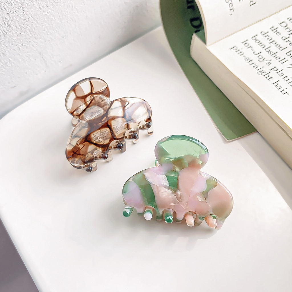 Tiny Flower Acetate Mini Claw Clip - view 2