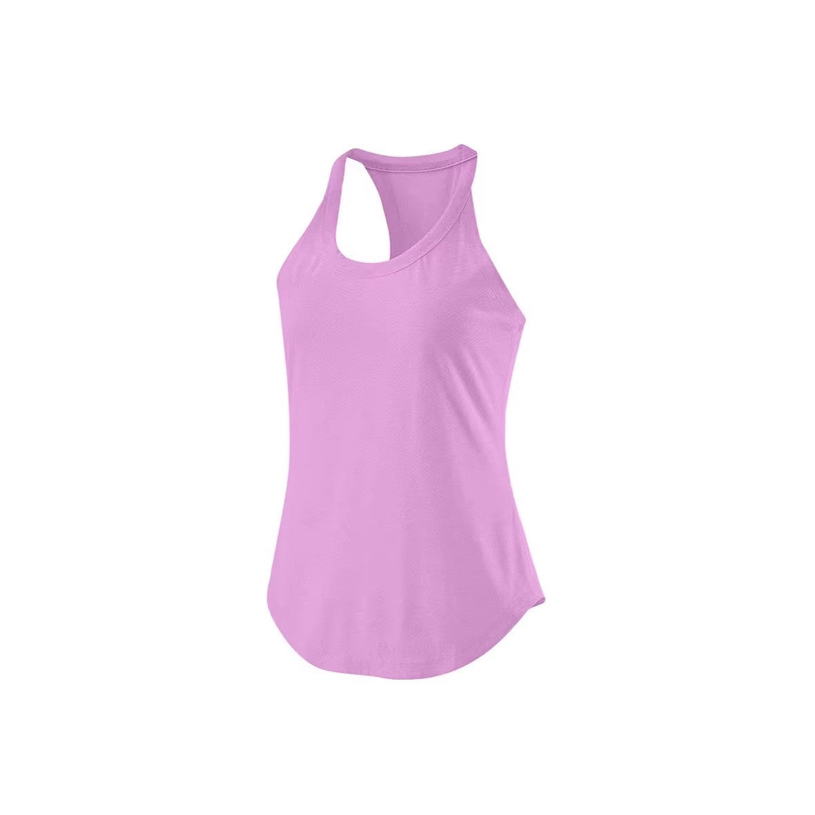 Stretchy Racerback Workout Tank With Built-In Bra