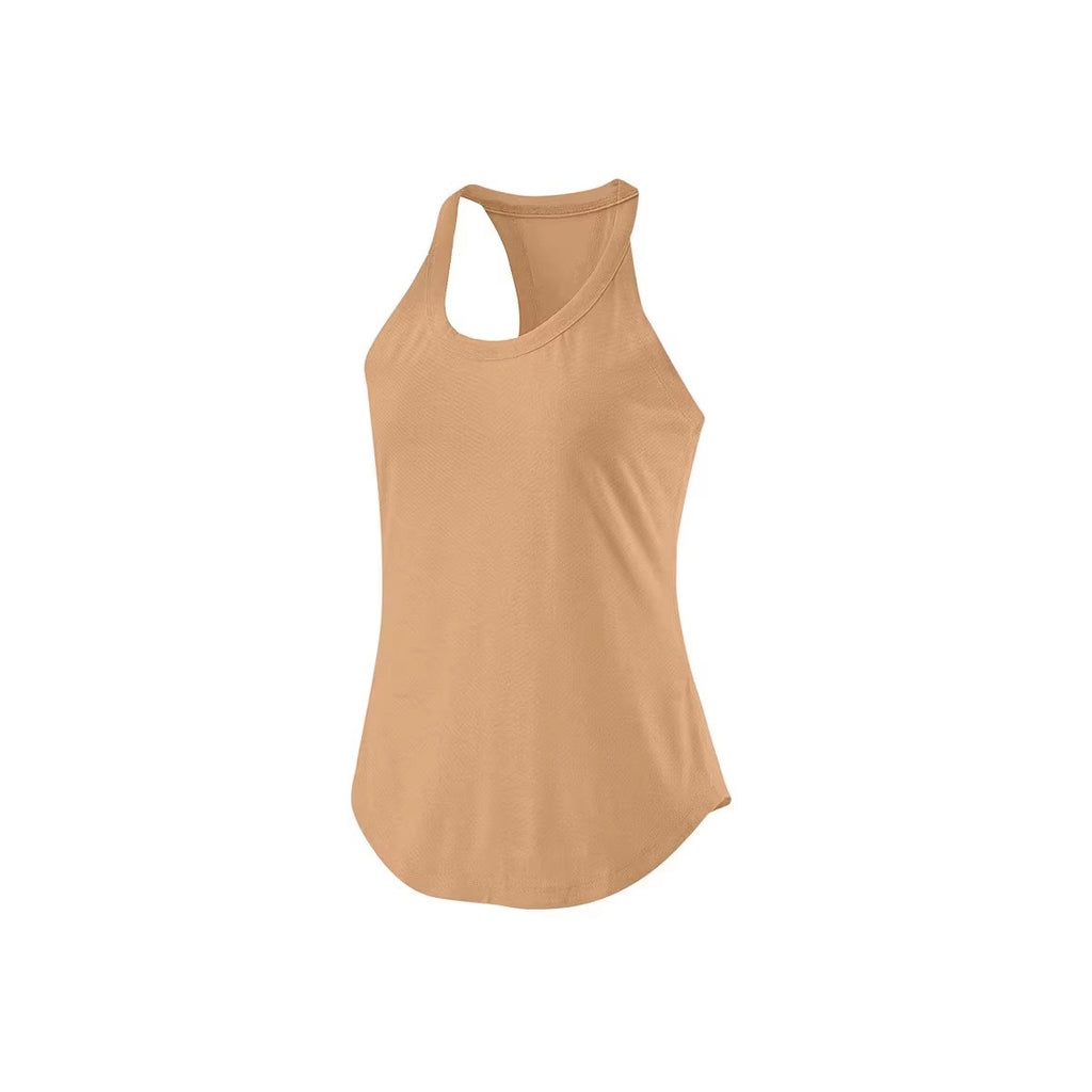 Stretchy Racerback Workout Tank With Built-In Bra