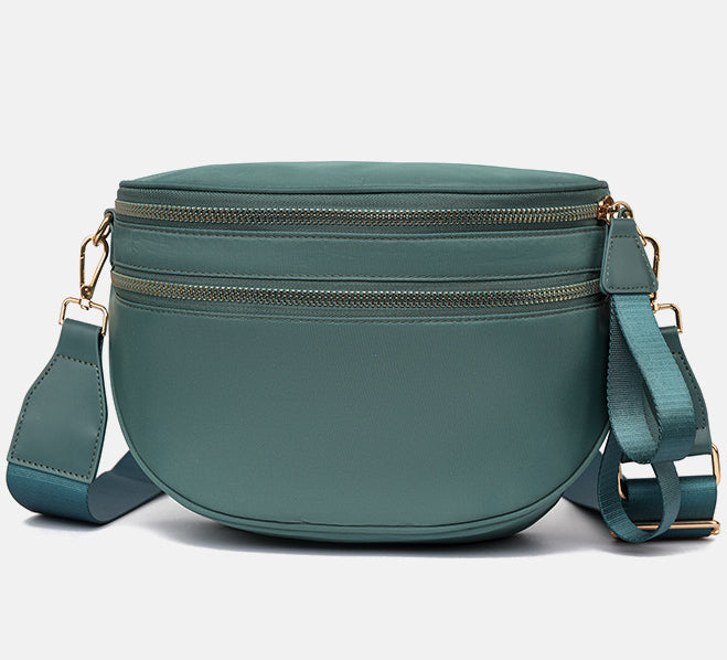 Half Moon Crossbody Sling Belt Bag - Green