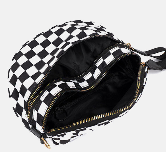 Half Moon Crossbody Sling Belt Bag - White - 3