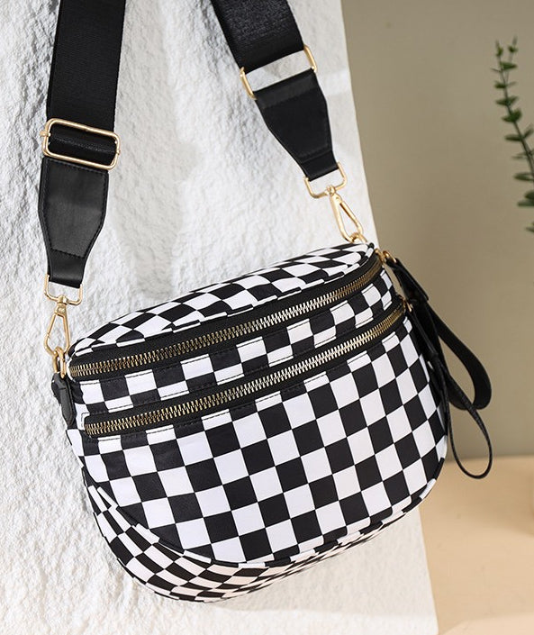 Half Moon Crossbody Sling Belt Bag - White - 5