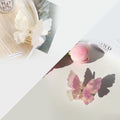 Layered Butterfly Color Changing Claw Clip - White