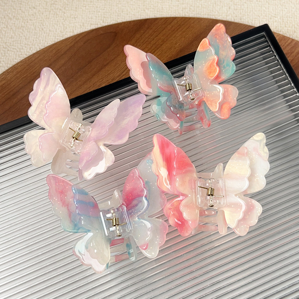 Layered Butterfly Color Changing Claw Clip - view 1