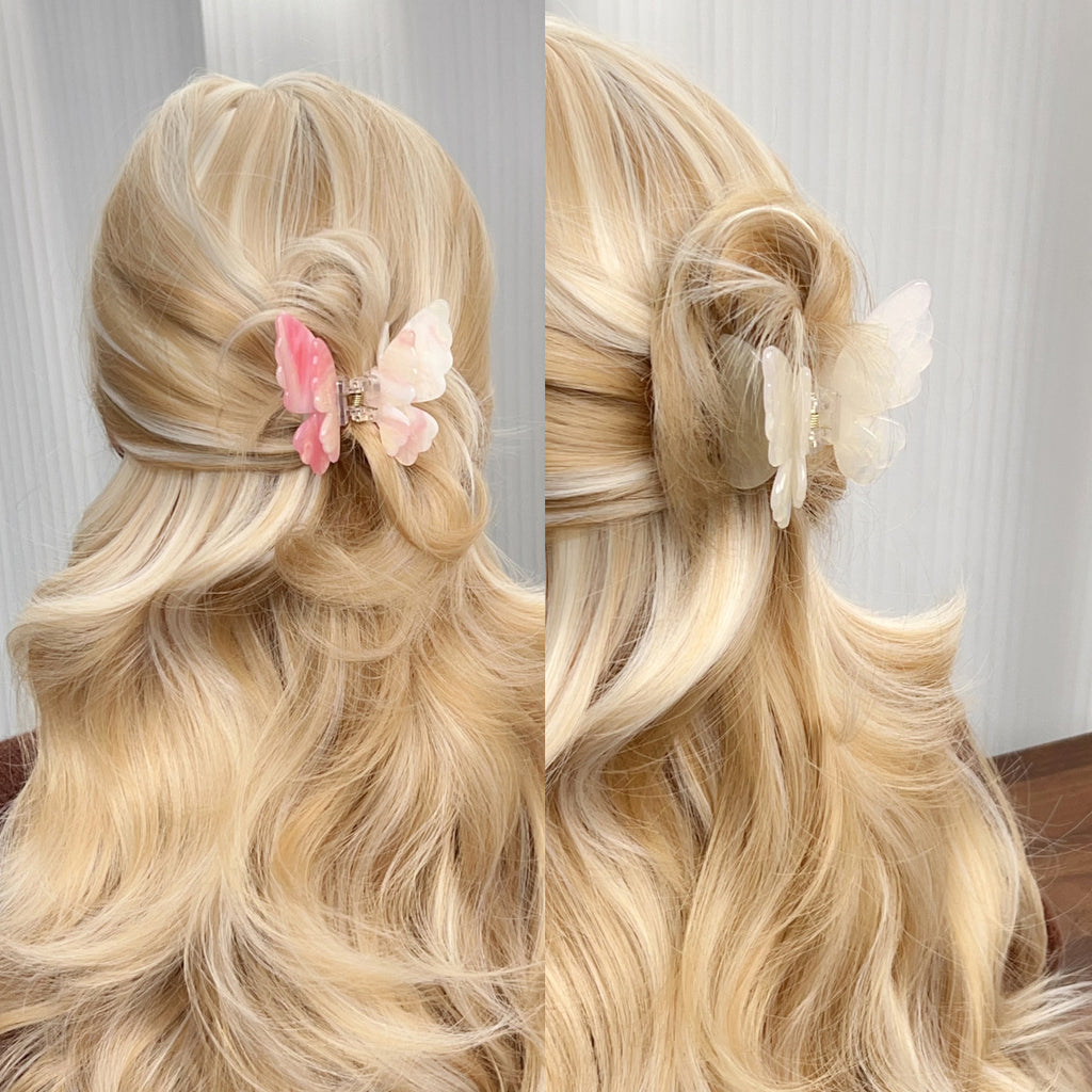 Layered Butterfly Color Changing Claw Clip - view 3