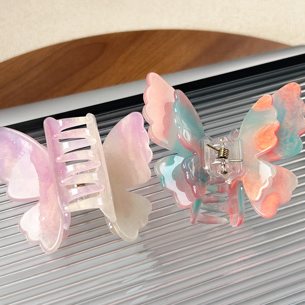 Layered Butterfly Color Changing Claw Clip - view 4