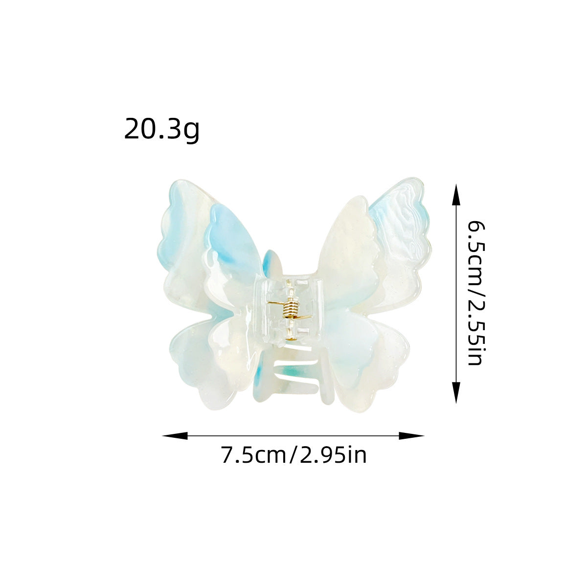 Layered Butterfly Color Changing Claw Clip - view 5
