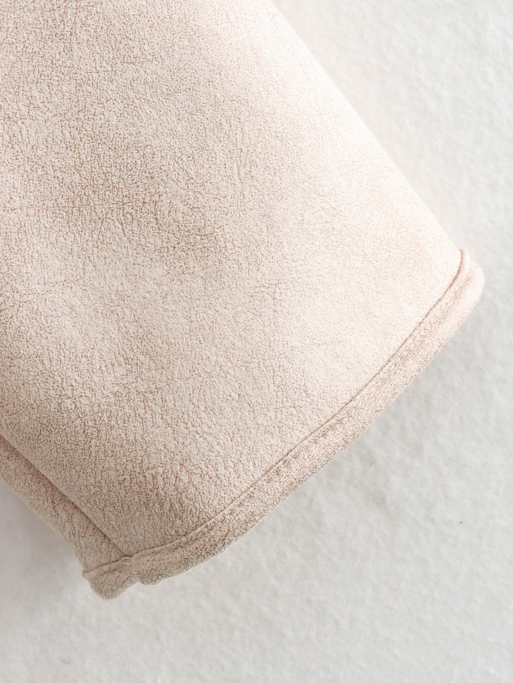 Faux Suede Sherpa Collar Jacket - Apricot - 4