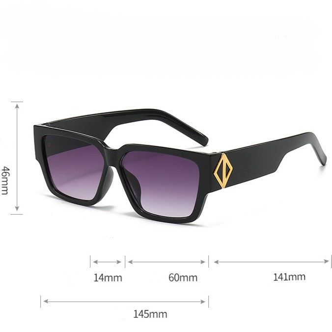 Bold Square Frame Street Sunglasses - view 1