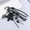 Starfish Beaded Tassel Keychain Charm - C1