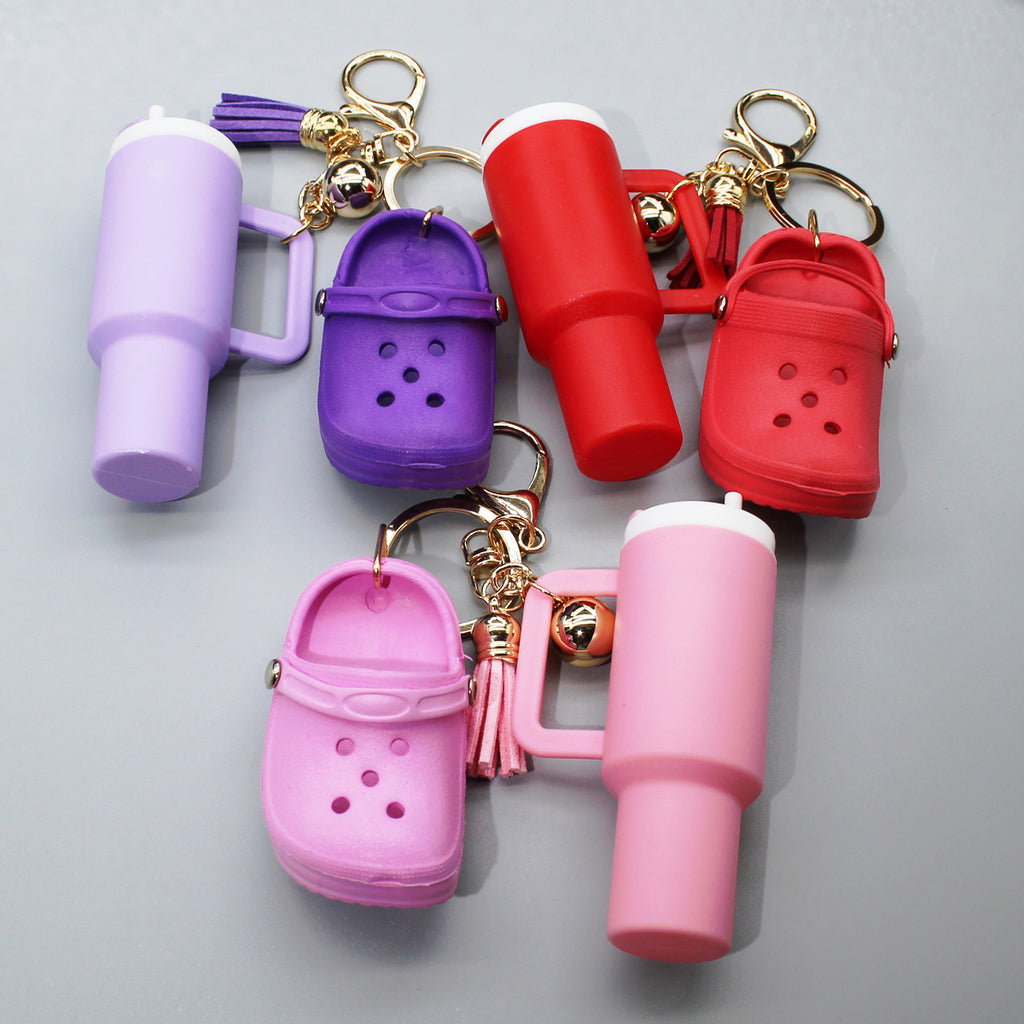 Mini Clog Shoe Tumbler Charm Keychain