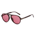 Retro Tinted Lens Aviator Style Sunglasses - C2