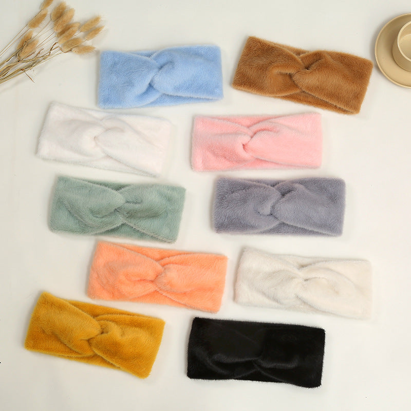 Plush Faux Fur Twist Knot Headband
