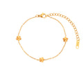 Dainty Motif Station Fine Chain Bracelet - Flower