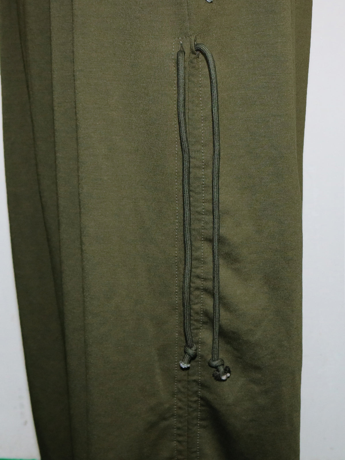 Baggy Ruched Hem Parachute Pants - Green - 4