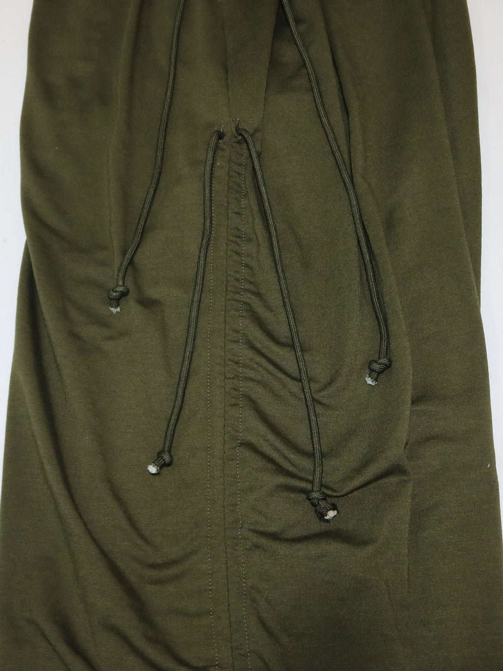 Baggy Ruched Hem Parachute Pants - Green - 5