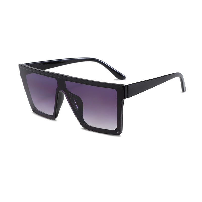Flat Top Oversized Shield Sunglasses - Color_02