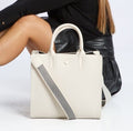 Structured Top Handle Tote With Key Charm