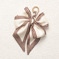 Silky Scarf Bow Bag Charm Keychain - C13