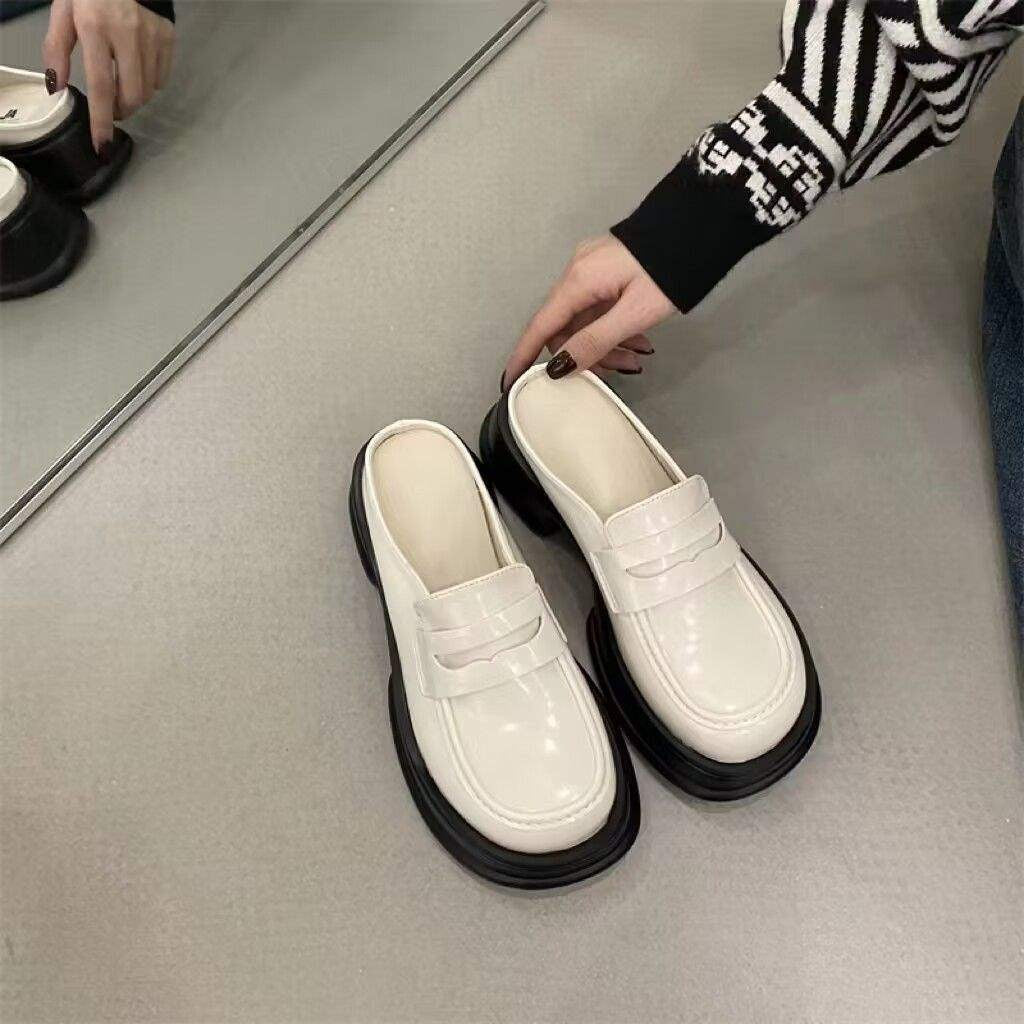 Chunky Platform Penny Loafer Mules